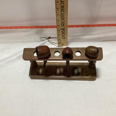 3 pipes with holder