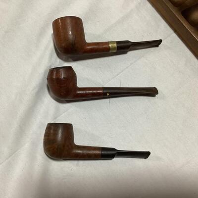 3 pipes with holder
