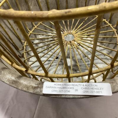 Egg basket and metal bowl