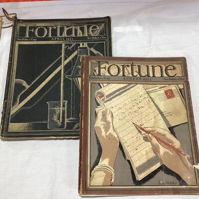 1935 Fortune magazines- set of 2
