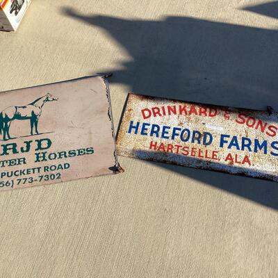 metal signs