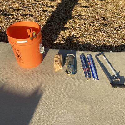 bucket of tools
