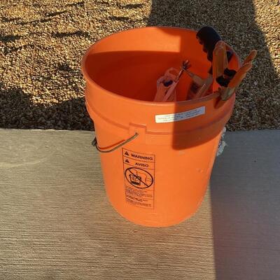 bucket of tools