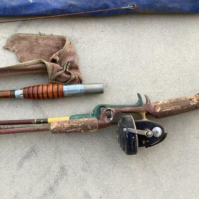 antique fishing rods