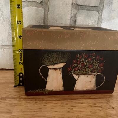 Vintage recipe box