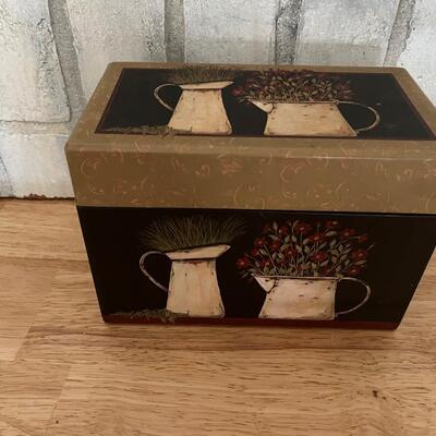 Vintage recipe box