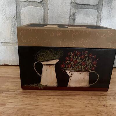 Vintage recipe box