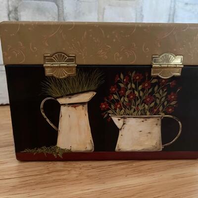 Vintage recipe box