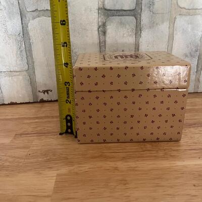 Vintage recipe box