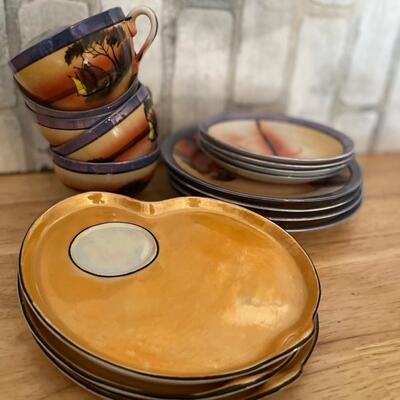 Vintage Luster ware tea set