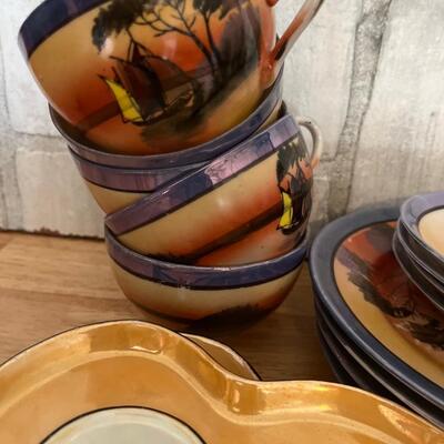 Vintage Luster ware tea set