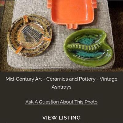 Art - Vintage ashtrays
