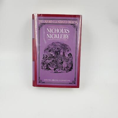 THE LIFE & ADVENTURES OF NICHOLAS NICKLEBY BY CHARLES DICKENS HARDBACK BOOK