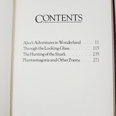 LEWIS CARROL "ALICE IN WONDERLAND & MORE" HARDBACK BOOK 1982 ISSUE