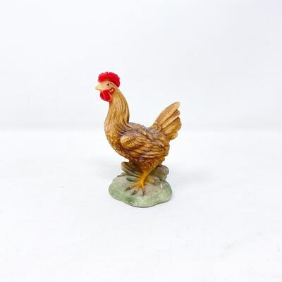 ITALY 4â€ HAND-PAINTED ROOSTER FIGURINE