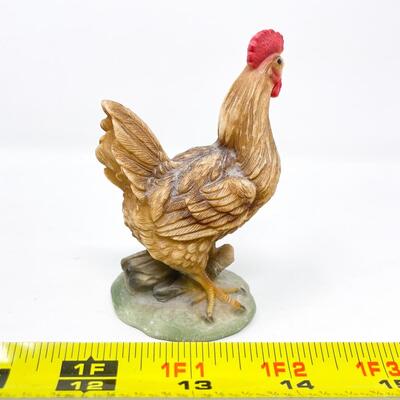 ITALY 4â€ HAND-PAINTED ROOSTER FIGURINE
