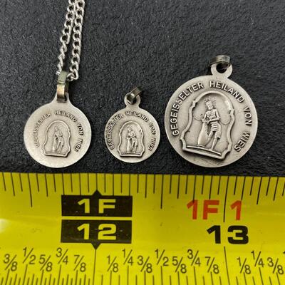 WALLFAHRTSKIRCHE, WIES, GERMANY NECKLACE & PENDANTS BUNDLE