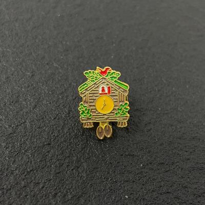 TINY CUCKOO CLOCK PIN
