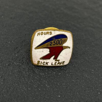 USPS POSTAL SERVICE 2500 HOURS SICK LEAVE PIN