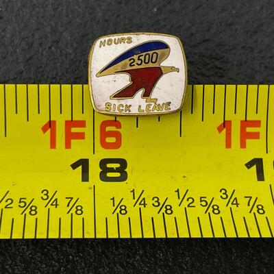 USPS POSTAL SERVICE 2500 HOURS SICK LEAVE PIN