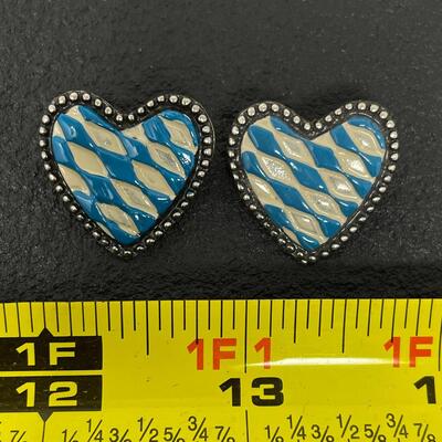 GERMAN KUHN 93% PEWTER HEART PIN BUNDLE