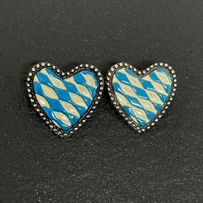 GERMAN KUHN 93% PEWTER HEART PIN BUNDLE