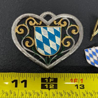 GERMAN PINS & PENDANT BUNDLE