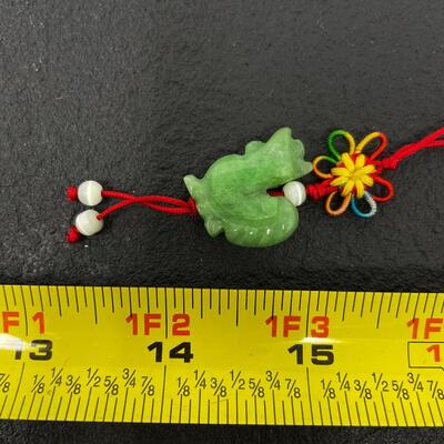 GREEN STONE ROOSTER â€œLUCKY CHARMâ€ - JADE?