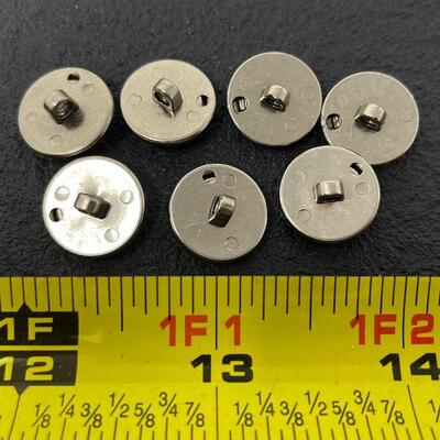 7 EDELWEISS BUTTONS - PEWTER?
