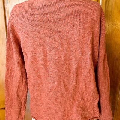 CROFT & BARROW EMBROIDERED CARDIGAN - SIZE LARGE