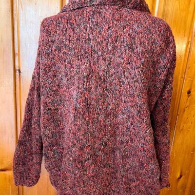 PURPLISH KNITTED CARDIGAN - HAND MADE?