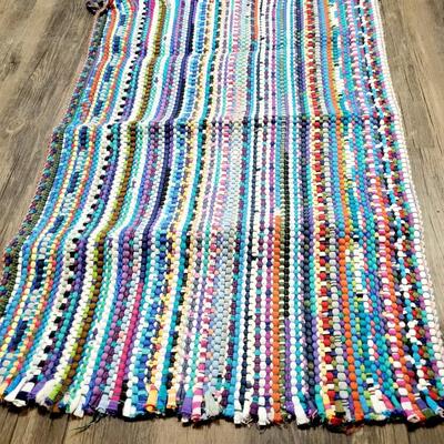 VINTAGE STYLE RAG RUG #1