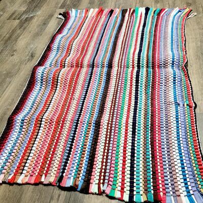 VINTAGE STYLE RAG RUG #2