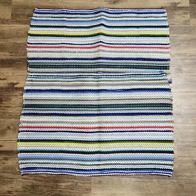 2pc VINTAGE STYLE RAG RUG