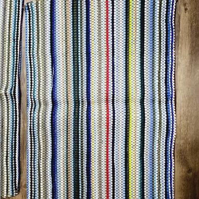2pc VINTAGE STYLE RAG RUG