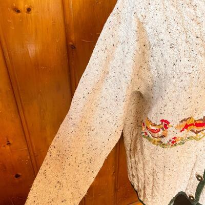 GERMAN CHICKEN CARDIGAN - SIZE LARGE