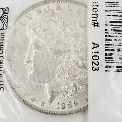 1889 MORGAN SILVER DOLLAR IN PKG