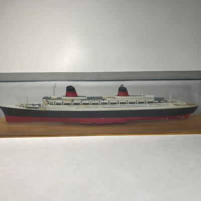 Ship Model in Display case