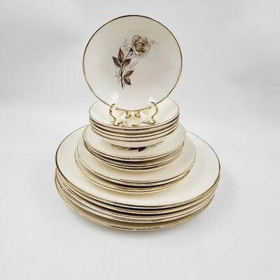 MID-CENTURY 20 PC SABIN CHINA DINNERWARE SET