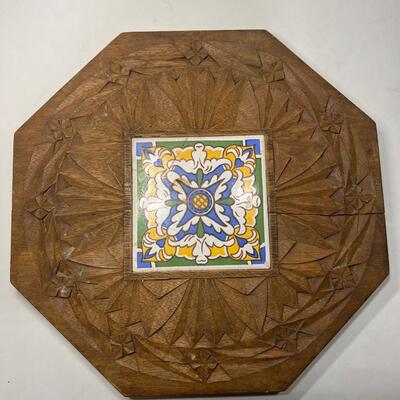 Dutch Wooden and Porcelain Tile
