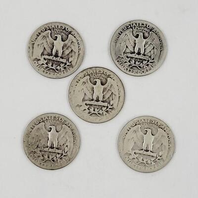 30S & 40S SILVER QUARTERS BUNDLE - 5 PC