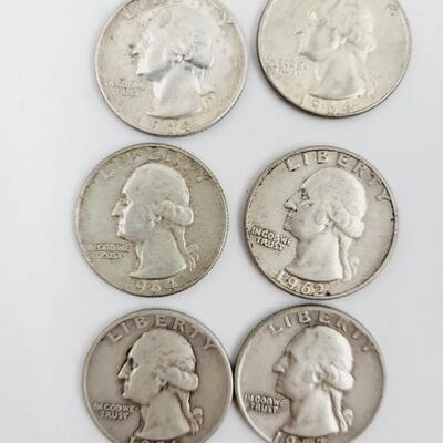 50S & 60S SILVER QUARTERS - 10PC