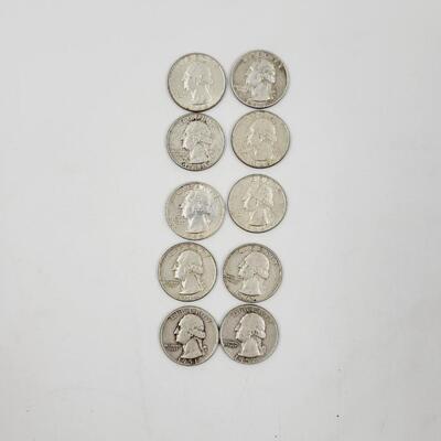 50S & 60S SILVER QUARTERS - 10PC