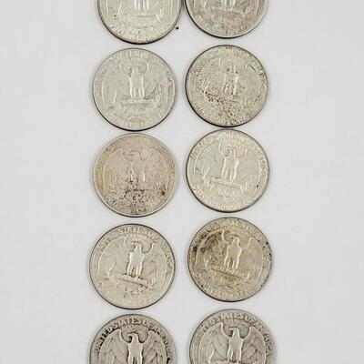 50S & 60S SILVER QUARTERS - 10PC