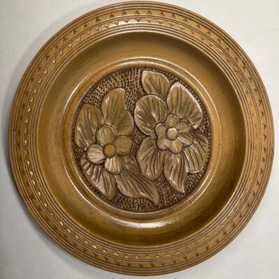 European Hand Carved Plate