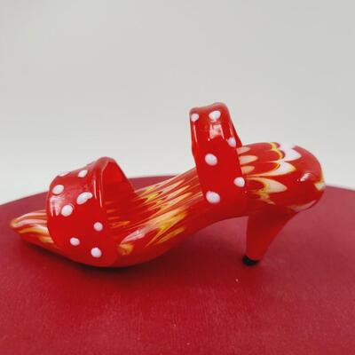 FITZ & FLOYD GLASS MENAGERIE SHOE COLLECTABLE