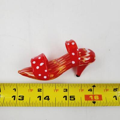 FITZ & FLOYD GLASS MENAGERIE SHOE COLLECTABLE