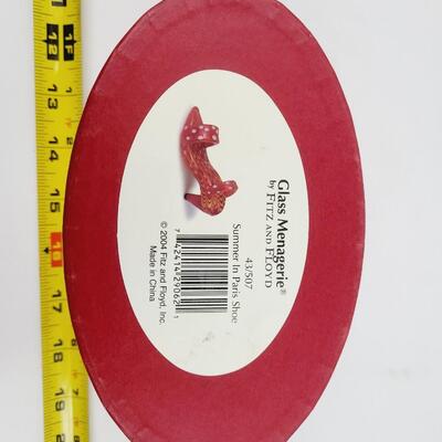 FITZ & FLOYD GLASS MENAGERIE SHOE COLLECTABLE