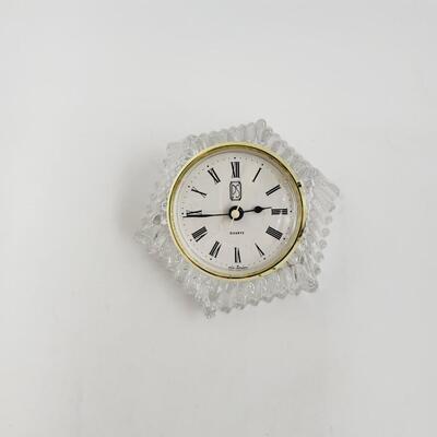PAUL SEBASTIAN (PS) BAVARIAN CRYSTAL DESK CLOCK