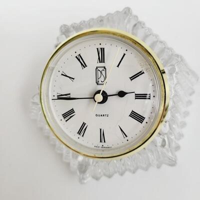 PAUL SEBASTIAN (PS) BAVARIAN CRYSTAL DESK CLOCK